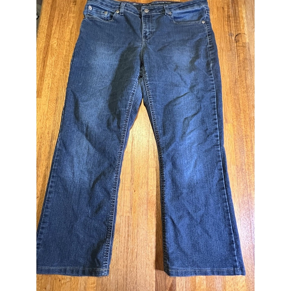 Dickies Women 10 Regular Blue Denim Stretch Bootcut‎ Relaxed Y2K Retro Jeans